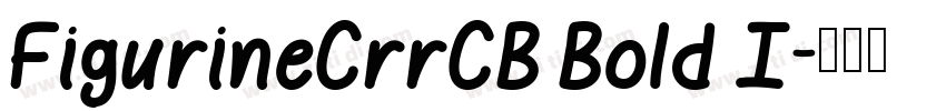 FigurineCrrCB Bold I字体转换